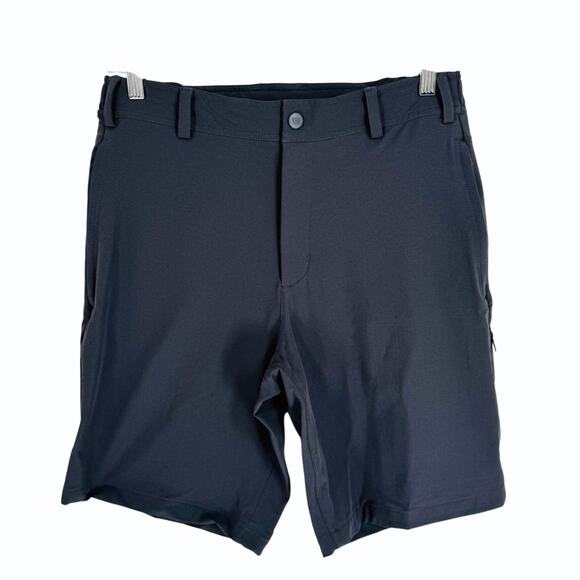 Mack Weldon Radius Flex Short Mens S Asphalt Gray Athleisure Golf 9" Inseam - Picture 2 of 13